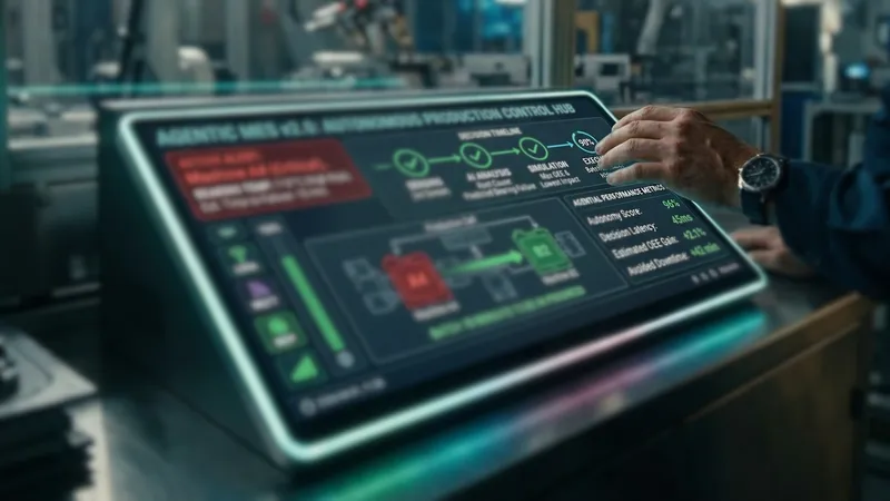 "Agentic MES": La IA que toma el control autónomo de la planta de producción